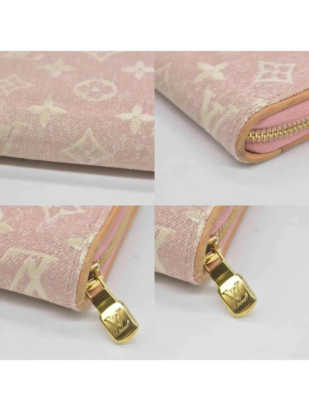 $1060 Louis Vuitton Denim Monogram Jacquard Zippy Wallet - Picture 3 of 15